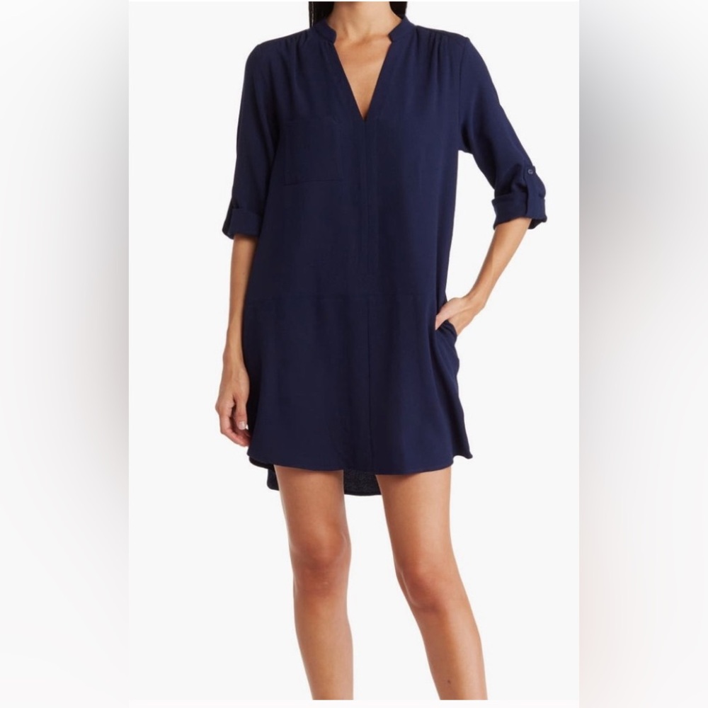 Lush Navy Blue Dress